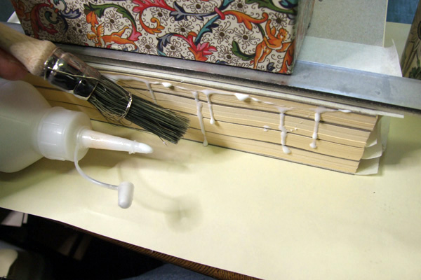 A brush is needed to spread-out the glue