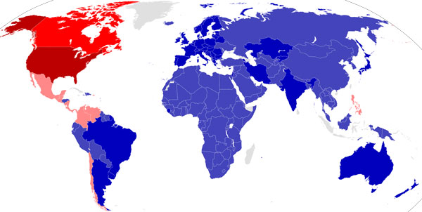 Worldwide adoption of ISO216