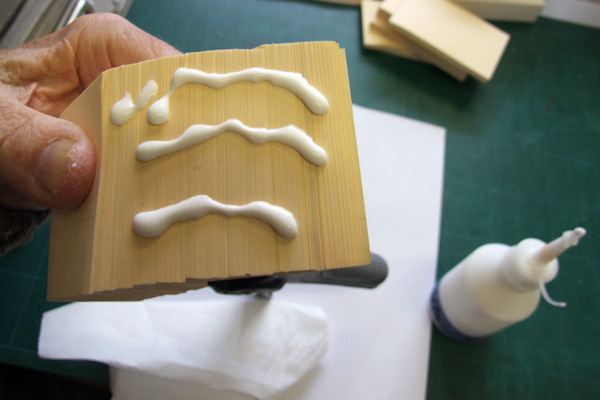 Single fan binding - apply some PVA glue