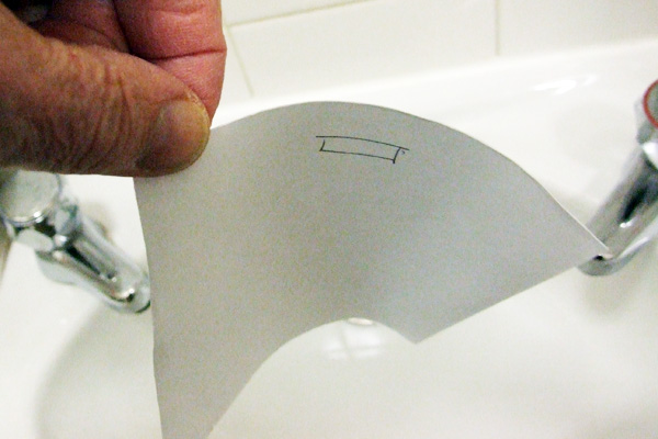 Paper grain showing up clearly with damp paper.