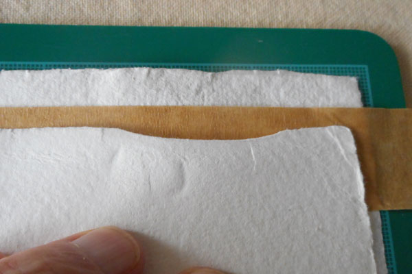 Slight errors of handmade paper