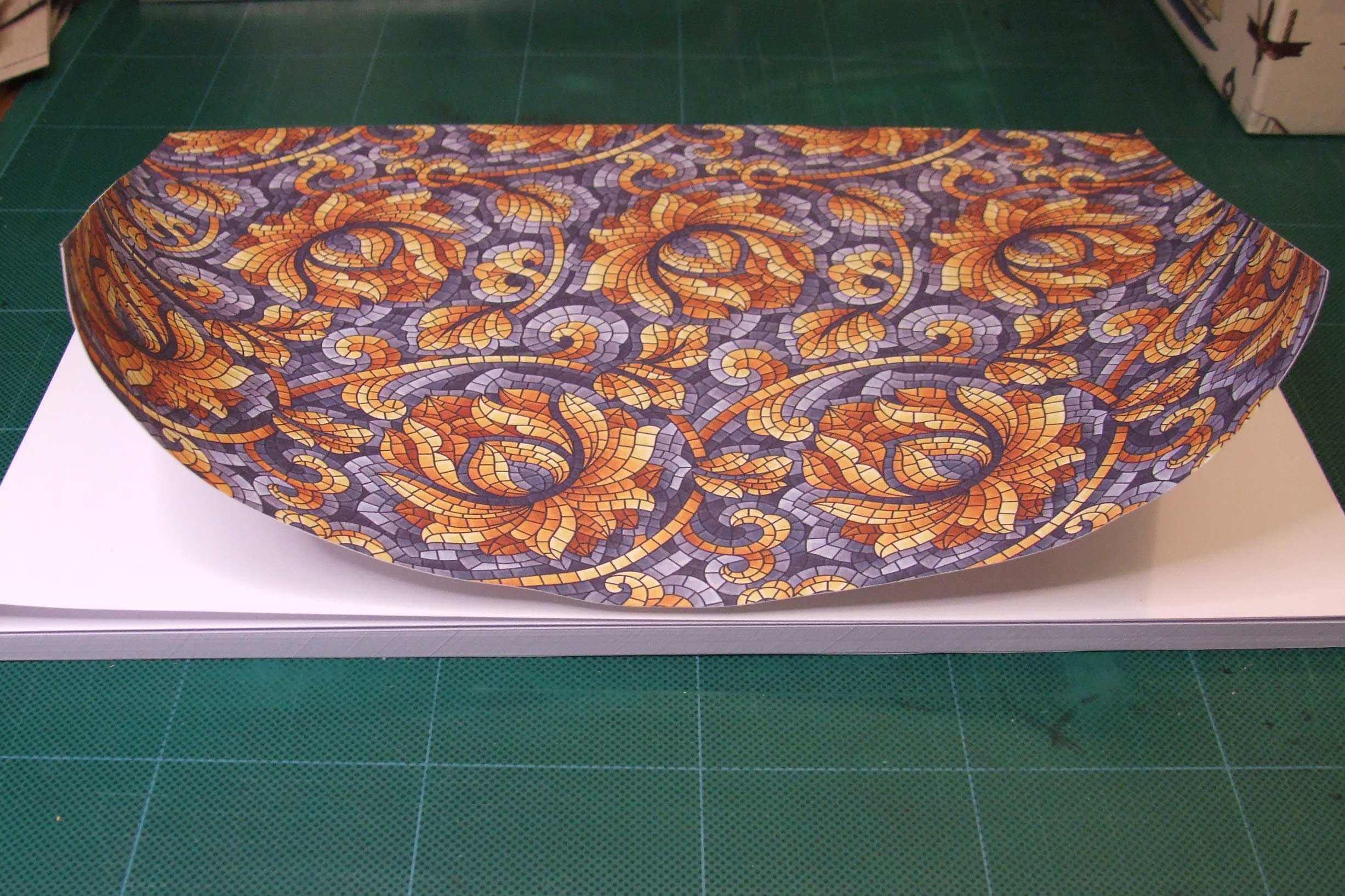 Paper grain demonstration - curling book cover