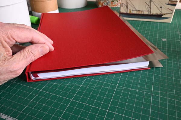 A book with thins inside it