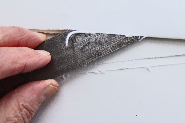 Cobble-cutting with a steel rule