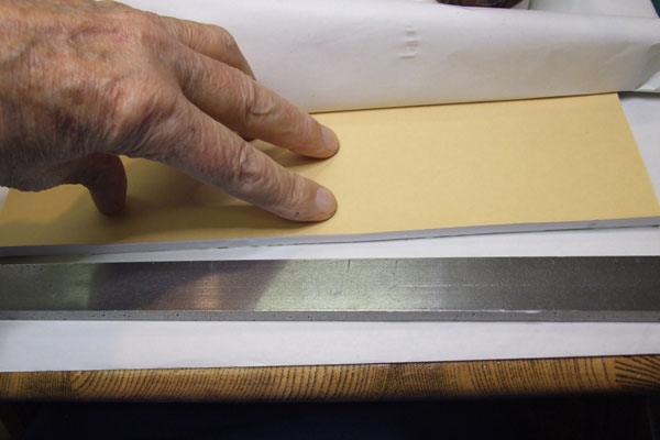 Sheets completely flattened