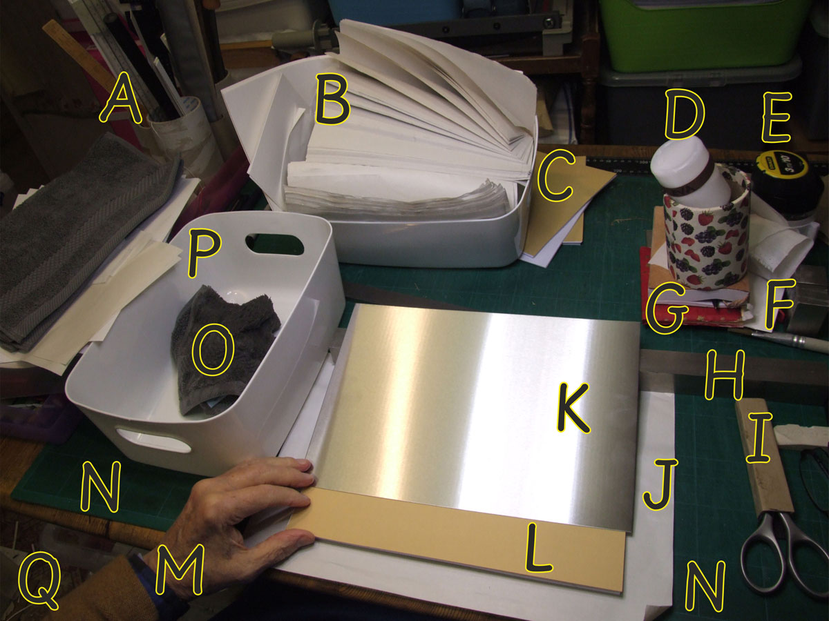 Desktop and tools ready for fan binding