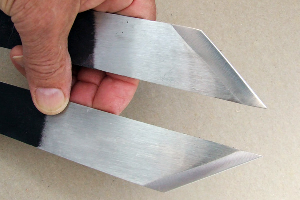 Left and Right Handed English Paring Knives